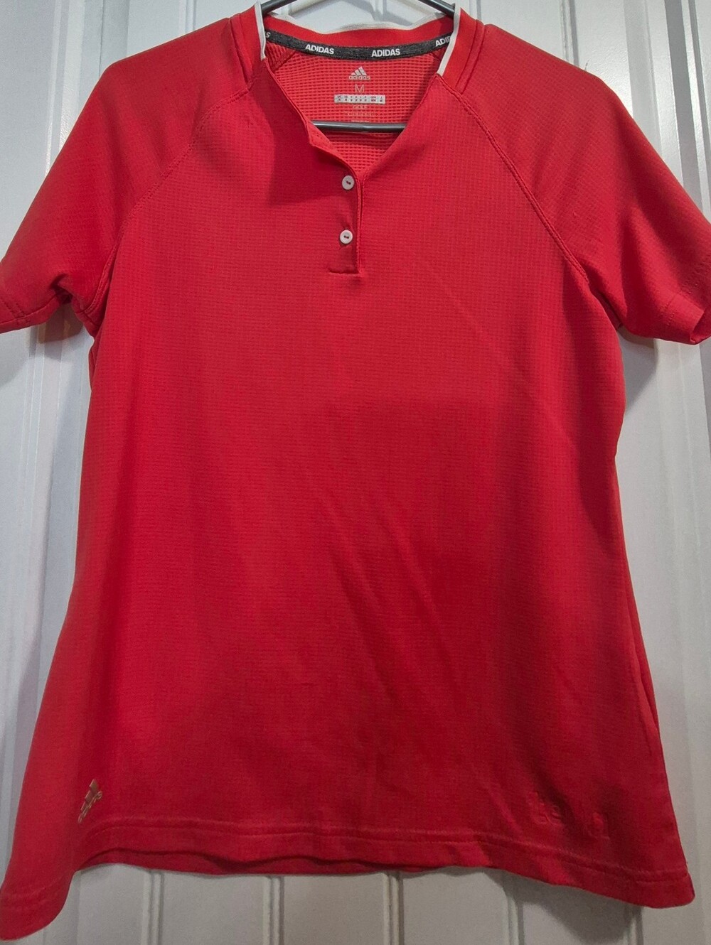 🏷Womens Adidas Henley Golf Shirt Size Medium